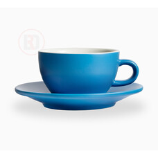 Club House Tulipano kop & schotel cappuccino 260cc mat blauw doos à 6