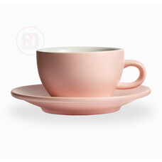Club House Tulipano kop & schotel cappuccino 260cc  mat roze doos à 6