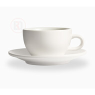 Club House Tulipano kop & schotel cappuccino 300cc  mat wit doos à 6 Club House Tulipano kop & schotel cappuccino 300cc  mat wit doos à 6