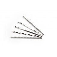 Drinkrietje papier zwart/wit assorti Ø6mm 20cm doos à 200 Drinkrietje papier zwart/wit assorti Ø6mm 20cm doos à 200