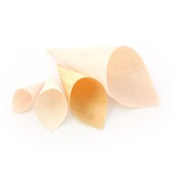 amuse puntzakje hout Ø60x115/170mm doos à 75 stuks
