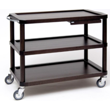 Serveerwagen Wengé hout afm: 106x52x80cm