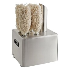 Glazenpoleermachine 5 borstels rvs