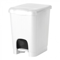 Pedaalemmer wit kunststof 20 liter