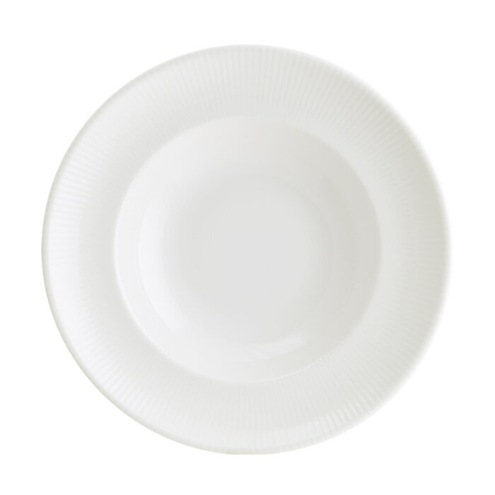 Bonna Iris Gourmet white bord diep Ø24cm 400cc doos à 6