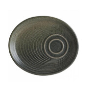 Hornfels Ripple schotel ovaal 20x17cm doos à 12