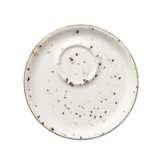 Grain Banquet Off White espressoschotel m/decentrale spiegel Ø12cm doos à 12