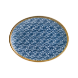 Bonna Lupin Moove blauw bord ovaal 36x28cm doos à 6