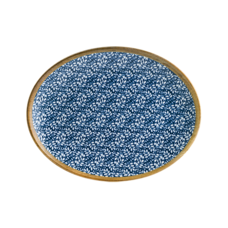 Bonna Lupin Moove blauw bord ovaal 36x28cm doos à 6
