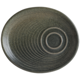 Hornfels Ripple schotel ovaal 20x17cm doos à 12