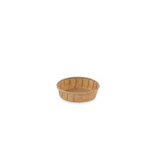Sausbakje papier (FSC®) rond laag bruin 1.00oz/ 30ml  doos à 12x200 afm: Ø60 xH15mm.