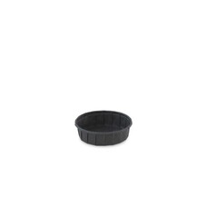 Sausbakje papier (FSC®) rond laag zwart 1.00oz/ 30ml  doos à 12x200 afm: Ø60 xH15mm.