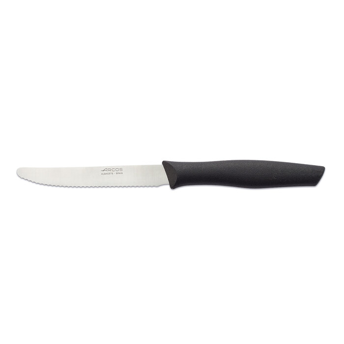 Arcos boterhammes zwart heft 11cm met kartel