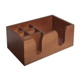 Bar Caddy hout walnoot 6-delig