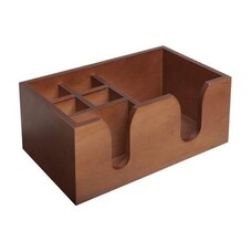 Bar Caddy hout walnoot 6-delig