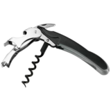 Murano wijnopener rvs/zwart