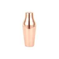 Cocktailstrainer/mixer 4 delig m/veer koper kleurig