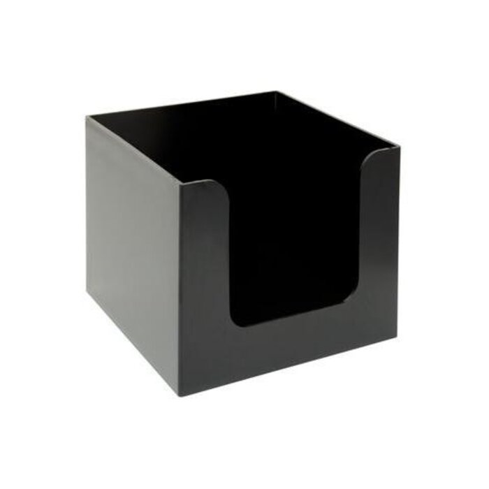Servethouder zwart 13,5x13,5cm kunststof