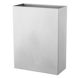 Afvalbak mat rvs 25 liter open