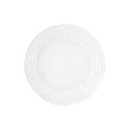 Nori bord plat 21 cm wit relief smal doos à 6 stuks