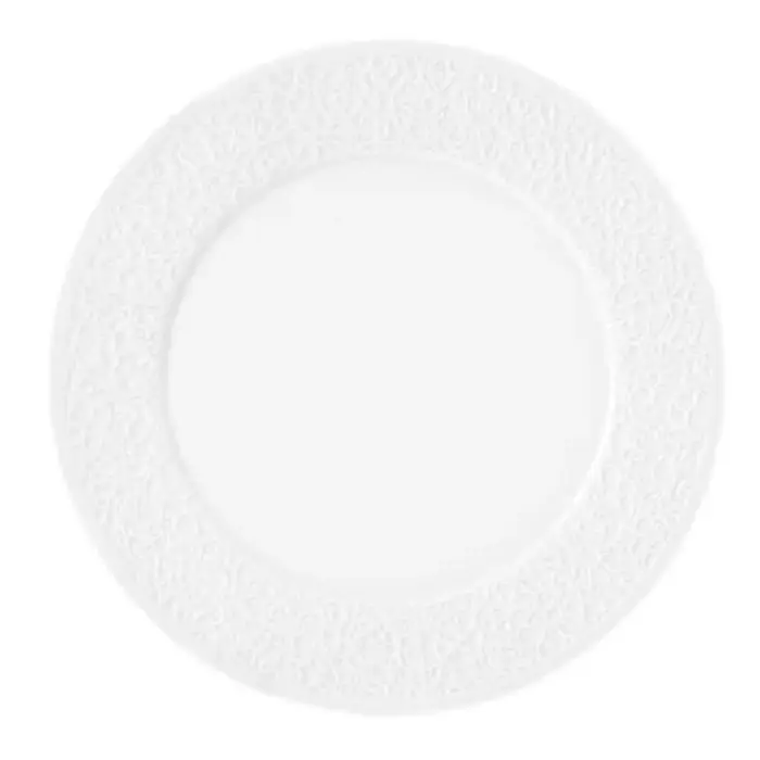 Seltmann Nori bord plat 33cm wit relief smal  doos à 6 stuks