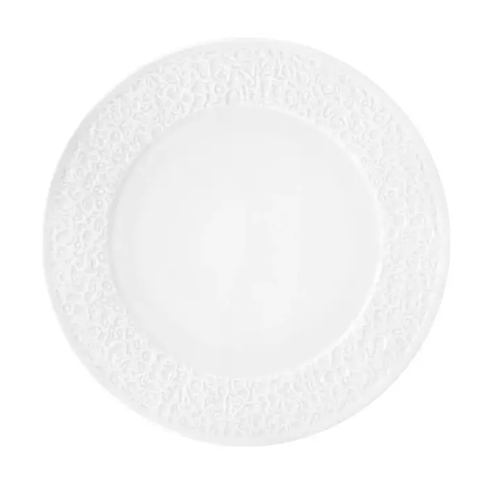 Seltmann Nori bord plat 30cm wit relief smal doos à 6 stuks