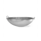 Wokpan plaatstaal Ø70cm H 22cm met 2 grepen