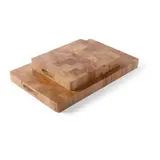 Snijplank Rubberwood 530x325x45mm LxBxD met handgrepen