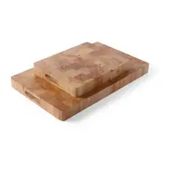 Snijplank Rubberwood 530x325x45mm LxBxD met handgrepen