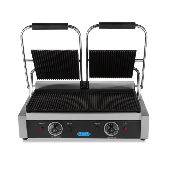 Maxima contactgrill dubbel geribd