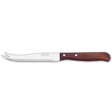 Latina kaasmes 10,5cm rvs met bruin heft doos à 12