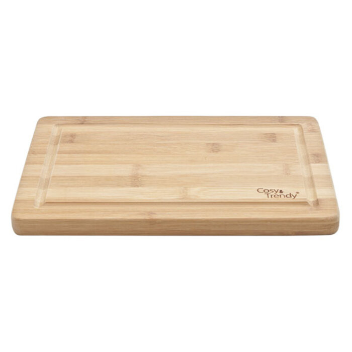 Gabon snijplank bamboe 29x19xH1,8cm m/geul doos à 6