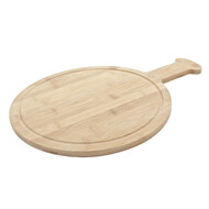 Serveerplank Ø30cm met sapgeul en greep