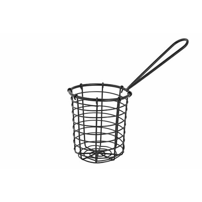 Frietmand zwart Ø8,3 x H8cm