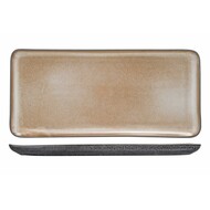 Lerida Desert zandbruin bord 32x15cm  rechthoekig doos à 4