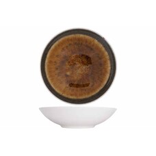 Iris brown bord diep Ø21,5cm doos à 6