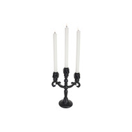 Kandelaar 3-armig skull 19,5x10x25,5(h)cm