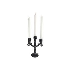 Kandelaar 3-armig skull 19,5x10x25,5(h)cm