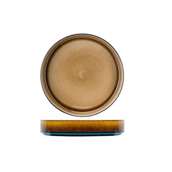 Quintana amber bord diep Ø23 H4,3cm 1,23l doos à 12