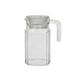 Quadro schenkkan glas met deksel 0,5ltr doos à 6