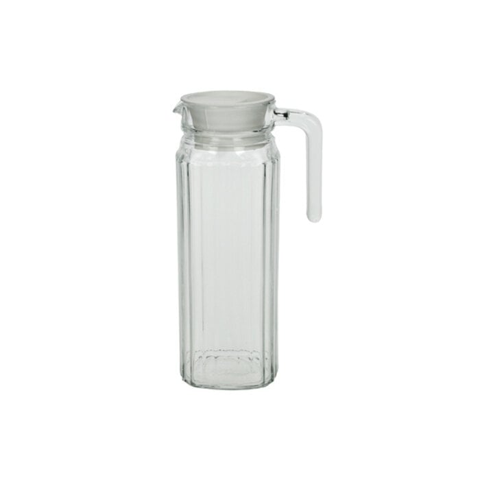 Luminarc Quadro schenkkan glas met deksel 1,2ltr doos à 6