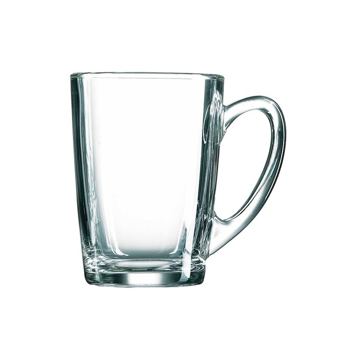 Arcoroc New morning theeglas met oor gehard 32cl helder doos à 6