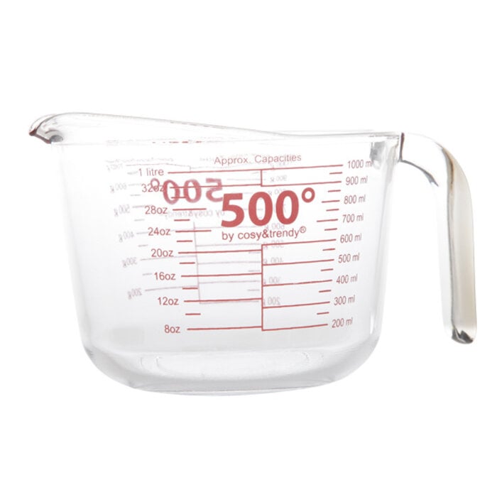 500° by Cosy & Trendy Maatbeker glas 1 liter