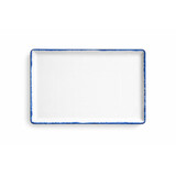 Azure rechthoekig bord 35 x 26 cm doos à 6
