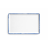 Azure rechthoekig bord 35 x 26 cm doos à 6