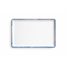 Azure rechthoekig bord 35 x 26 cm doos à 6