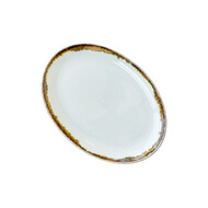 Amber ovaal bord 26 x 19 x 2,5 cm doos à 6