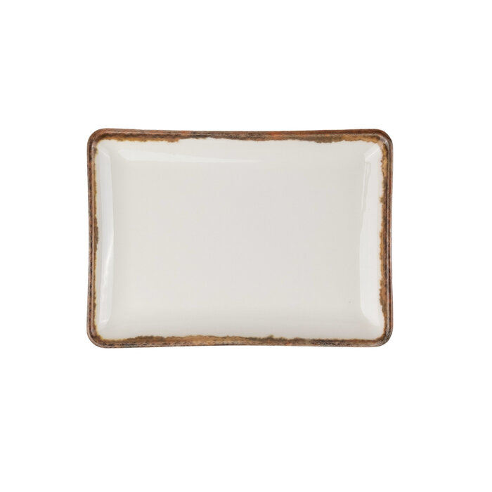 Kütahya Amber rechthoekig bord 30 x 22 cm doos à 6