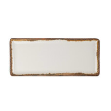Amber rechthoekig bord 35 x 15 cm doos à 6