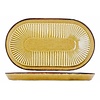 Proof Solas Mustard Ovaal bord 24 x 14cm doos à 12